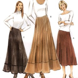 7767 VOG FLARE GORED CONTOUR LONG SKIRT LENGTHS PATTERN 8-18